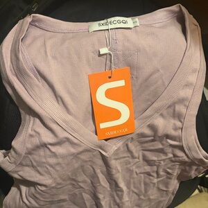 Lavender V-Neck Tank Top
